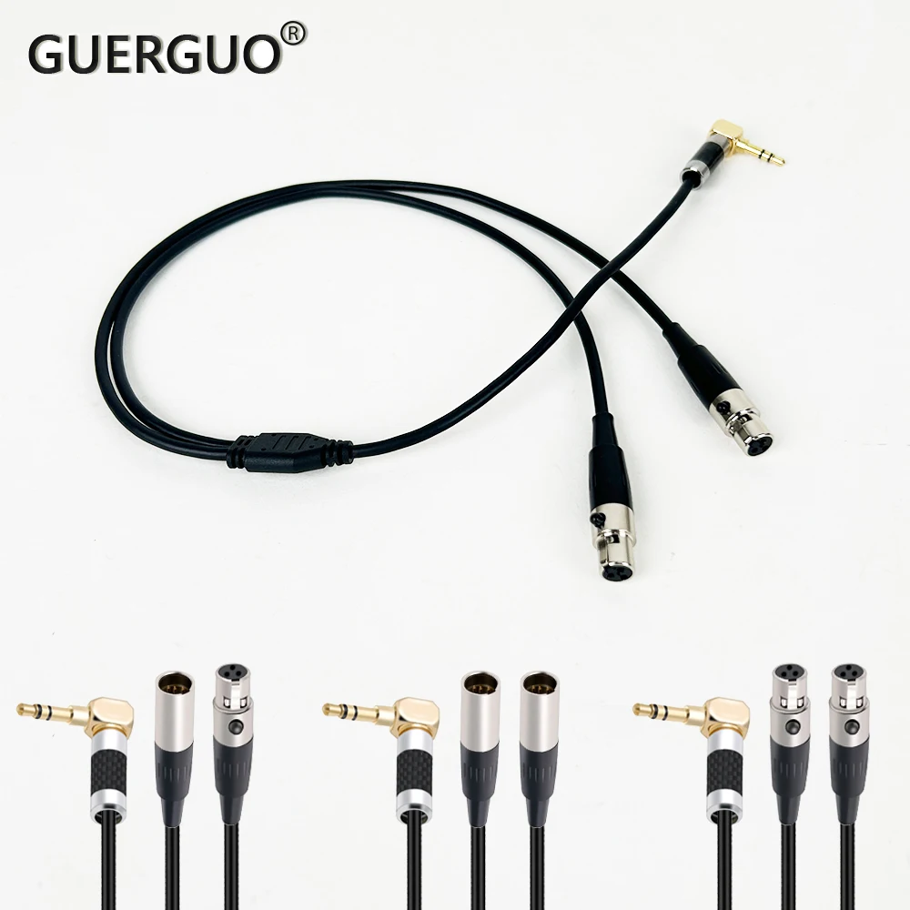 Dual Mini 3Pin XLR Male & Female to 3.5mm 1/8