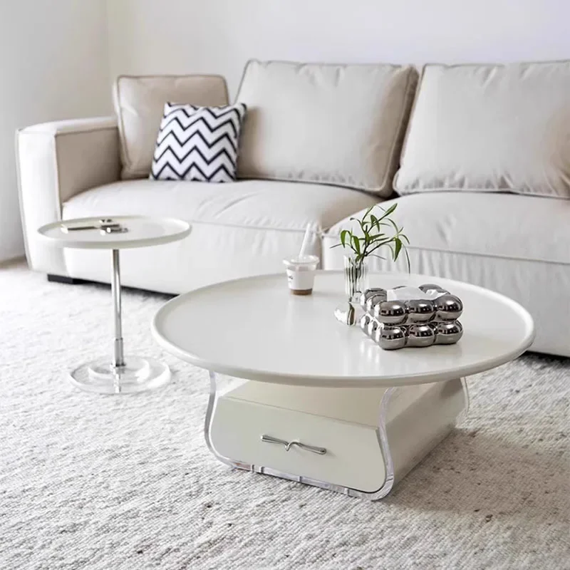 Kawaii Round Coffee Tables Minimalist Hallway Cute Entryways Coffee Table Designer Fashion Muebles Para El Hogar Home Furniture