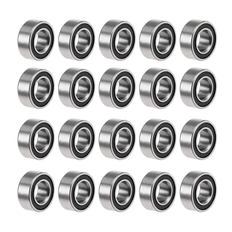 

AEF6-40PCS MR105-2RS 5X10x4mm Ball Bearing Steel Double-Shielded Miniature Ball Bearings,Black