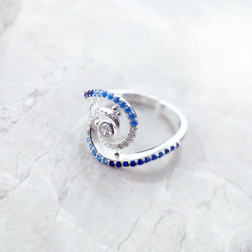 Ring Welle 2023 Sommer Marke Neue Feine Jewerly Reinem Solide 925 Sterling Silber Romantische Geschenk Für Frauen – Detail 3