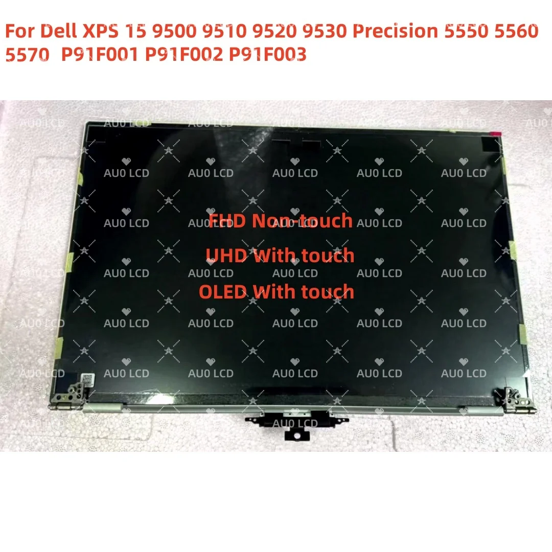 For Dell XPS 15 9500 9510 9520 Precision 5550 5560 5570 P91F001 P91F002 P91F003 Screen LCD Touch Display Replacement Assembly