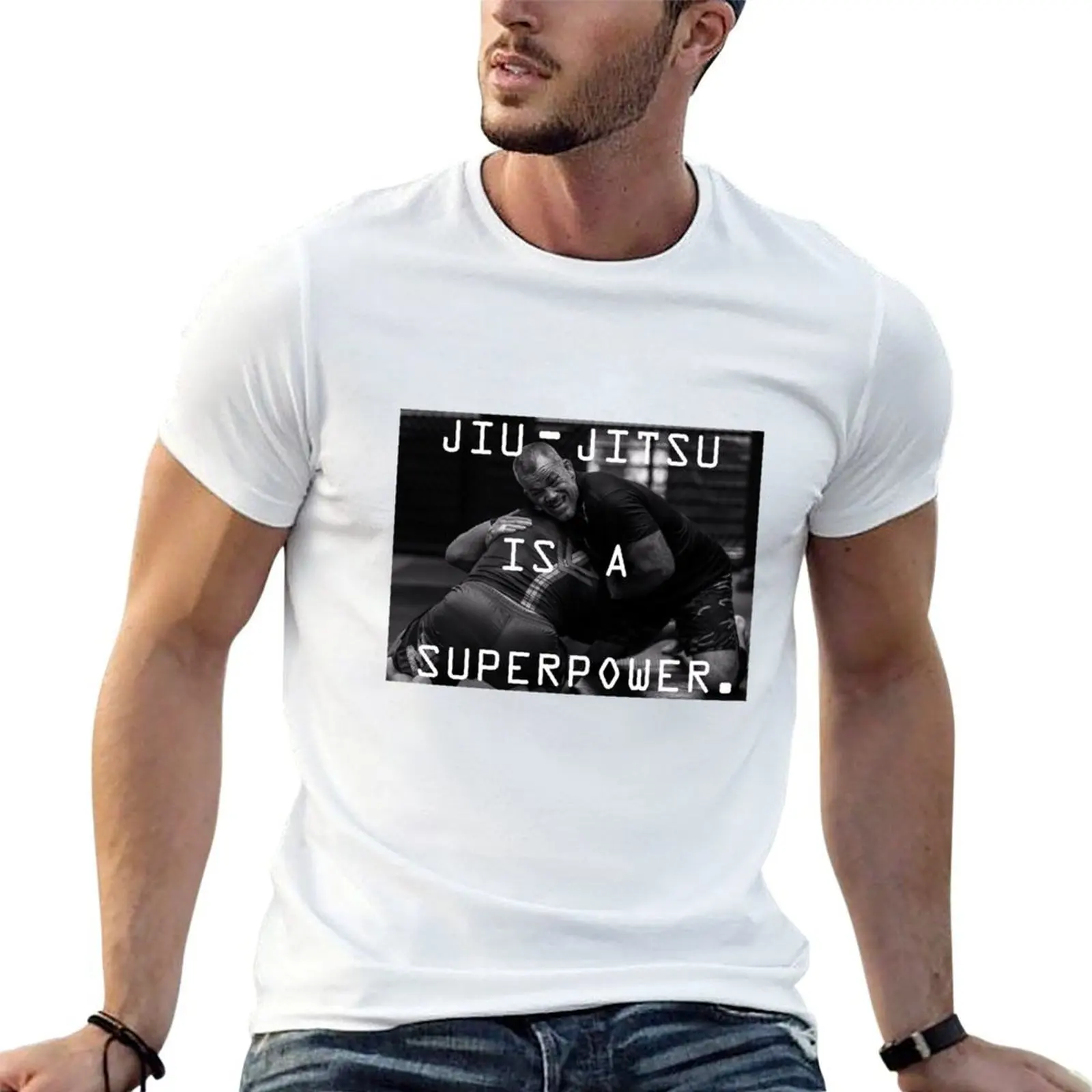 

Мужская хлопковая футболка Jocko Man t Superpower для рубашки Willink, футболка Jiu-Jitsu, комплект для футболок, роскошные