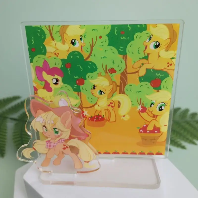 Anime Kawaii Cute My Little Pony Desktop Ornaments Acrylic Standing Card Cartoon Birthday Gifts Girlfriend Gifts Toys For Girls
