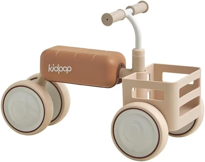 Wózek do chodzenia Toast Baby Walker, konwertowalny w rowerek, z odłączanym siedziskiem, ramą antyprzechylną i koszykiem z materiałów spożywczych, rowerek biegowy dla dzieci w wieku 10-36 miesięcy.