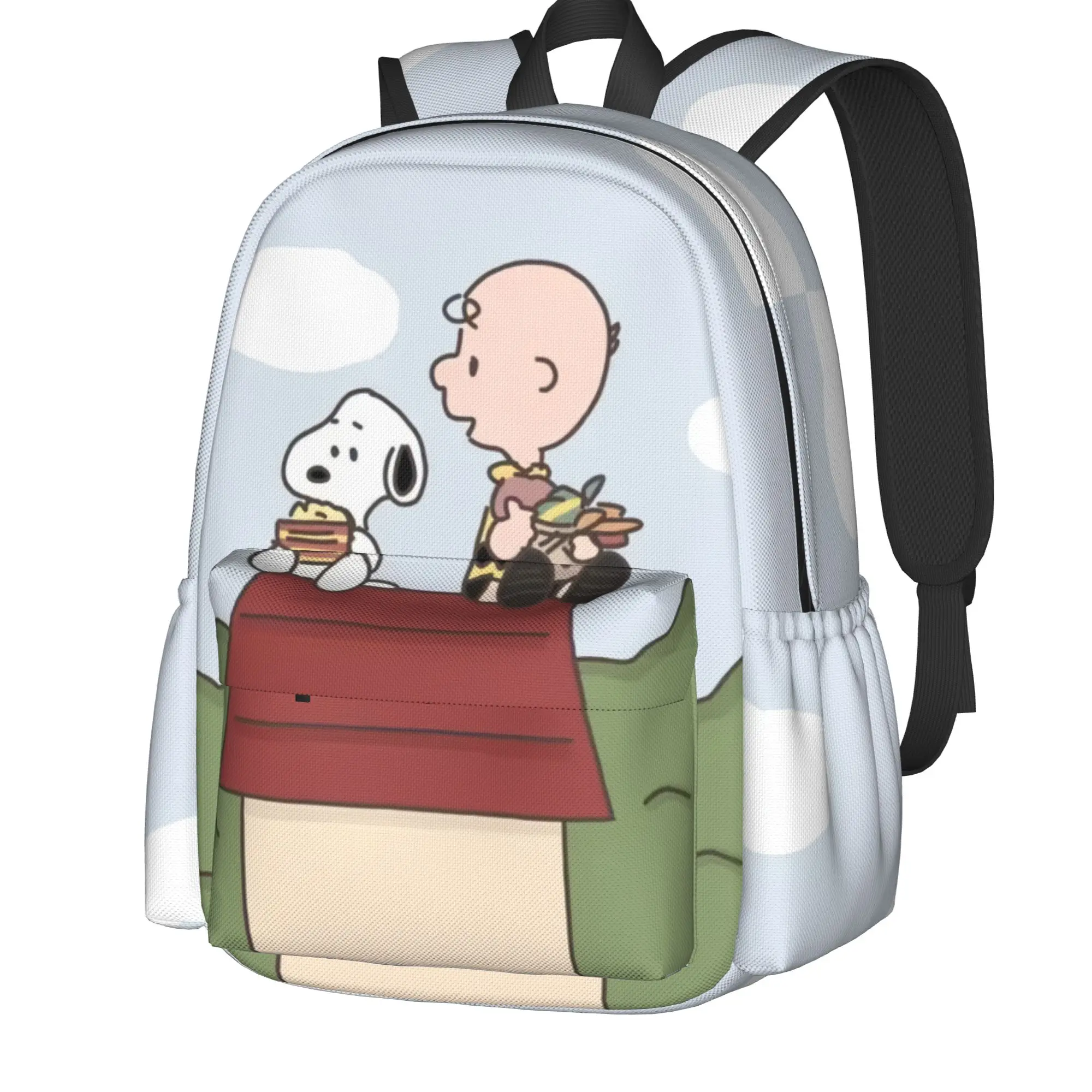 حقيبة ظهر مدرسية خفيفة الوزن ذات سعة كبيرة من سنوبي للسفر في الهواء الطلق، حقيبة ظهر متينة مقاومة للماء للمشي لمسافات طويلة