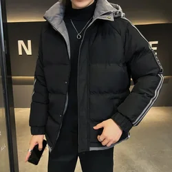 Cotton-padded men's winter coat 2023 new thick padded jacket large size hooded coat cold and warm short cotton-padded jacket