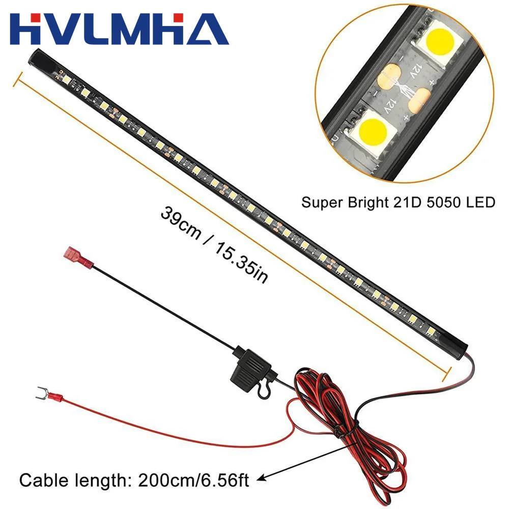 Barra de Luz LED Blanca Universal para Reparación de Motor Bajo el Capó con Interruptor de Encendido/Apagado Automático, Luz de Trabajo para Reparación de Autos, SUV, Camionetas y Todoterreno