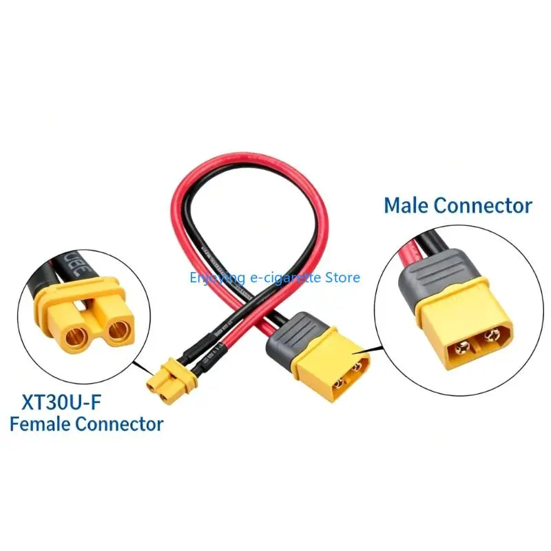 XT60H to XT30U Cable with 16AWG Silicone-Insulated Wiring and PA66 Housings Y4QF