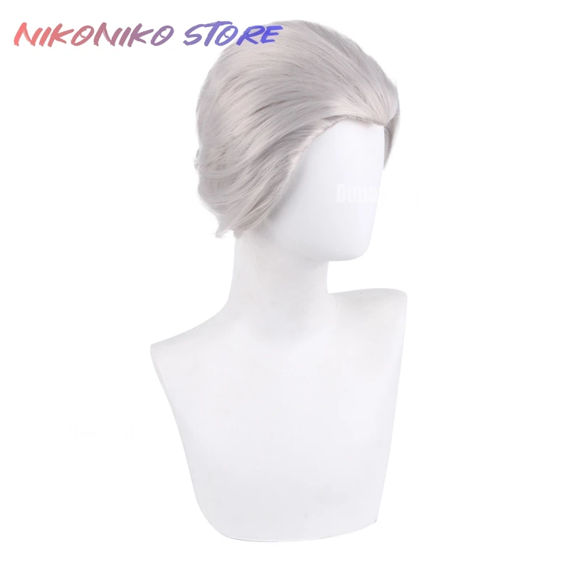 أنيمي الشيطان قد يبكي فيرجيل كوسبفريه شعر مستعار دانتي التوأم شقيق قصير أبيض اجتاحت الشعر الخلفي لعبة الفارس الأسود نيلو أنجلو شعر مستعار كرنفال