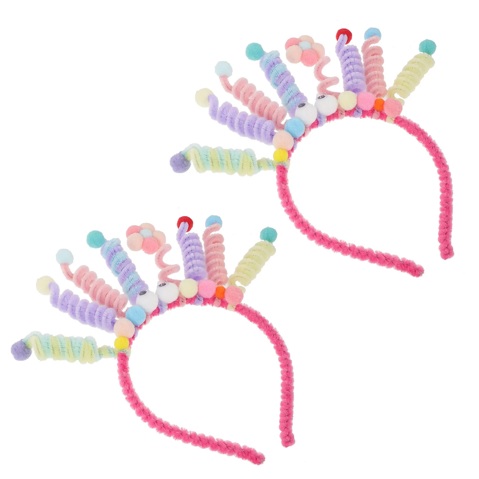 

2Pcs Cartoon Eyes Bopper Headbands Funny Costume Headbands for Halloween Party Cosplay Photo Props Festival Hair Accessories