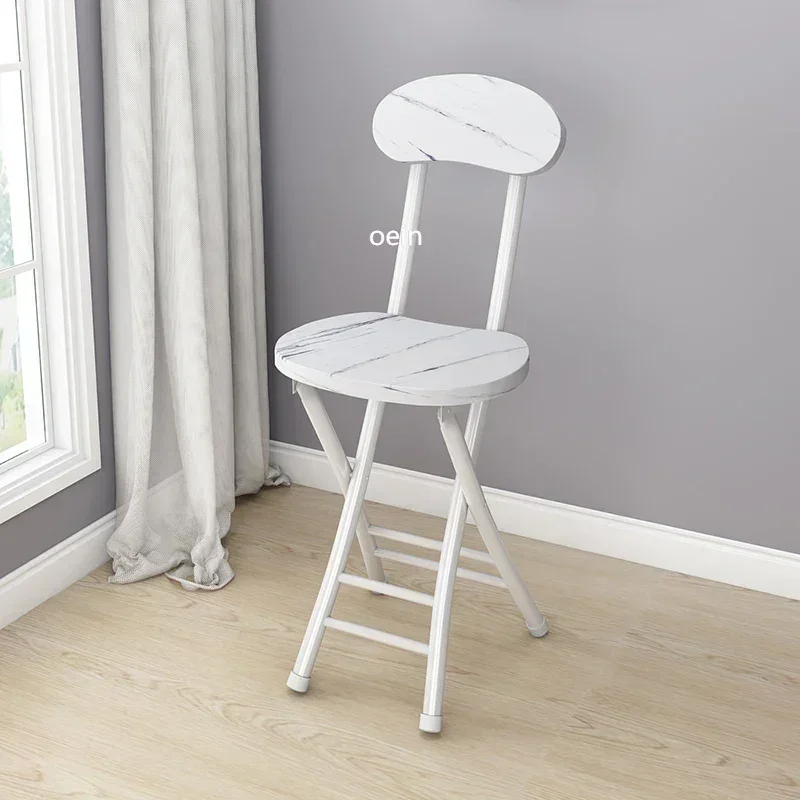 

Nordic Modern Metal Chair Foldable Black Events High Back Comfortable Chair Kitchen Minimal