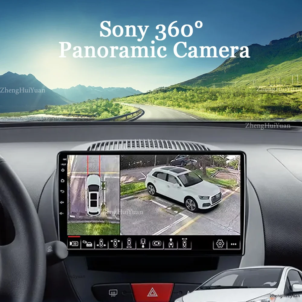 Android 14 Car Radio For Peugeot 107 Toyota Aygo Citroen C1 2005-2014 Stereo Carplay Android Auto Multimedia Player 2Din