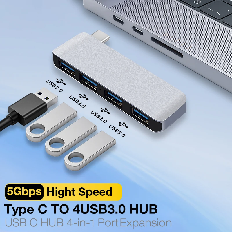 Type C Hub Docking 5Gbps Hight Speed Data Multi USB Port Expander USB C Adapter for Macbook laptop