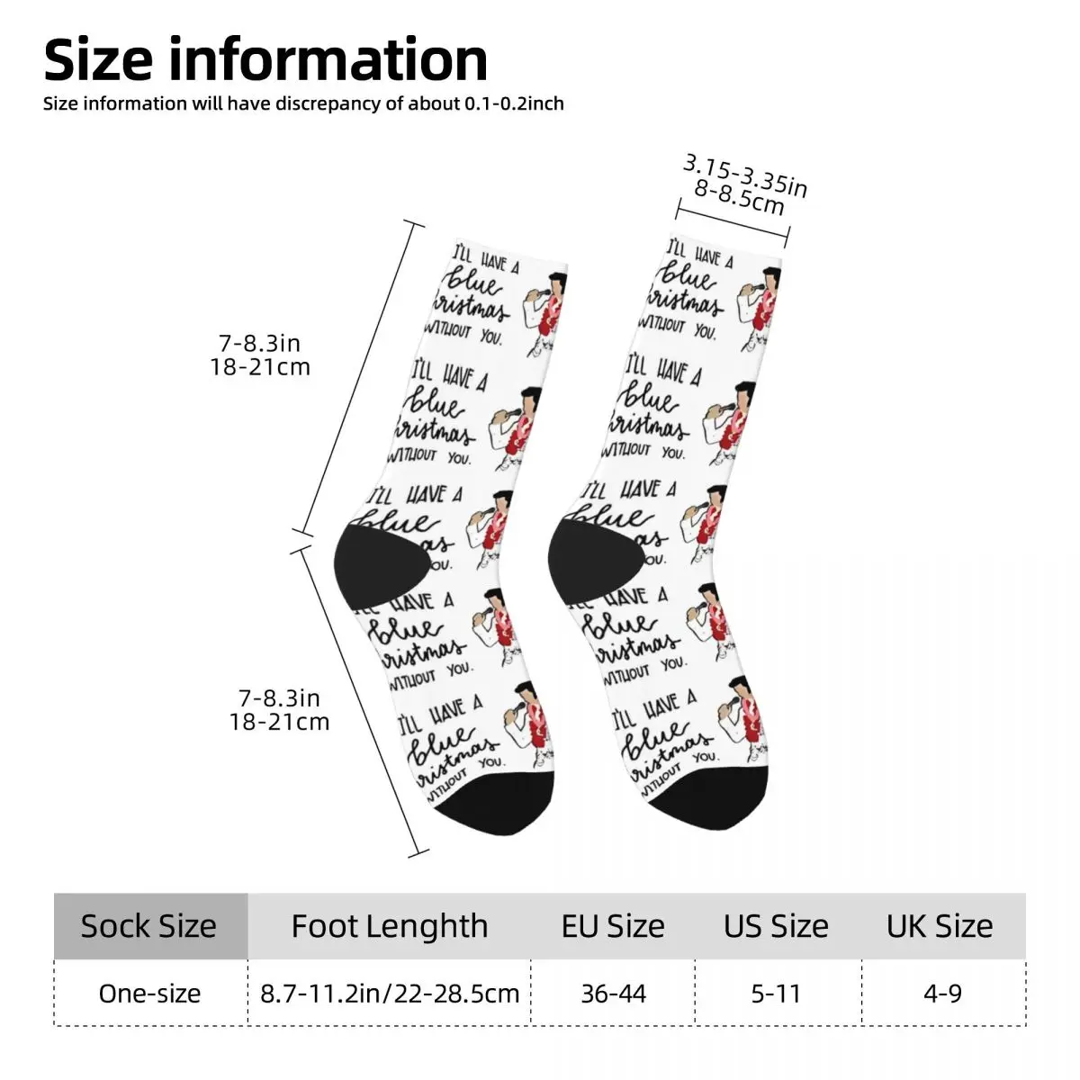 Funny Happy Unisex Socks E-Elvis Singer Presley Product Super Soft Christmas Album Girlfriend Loved Breathable Dress Socks