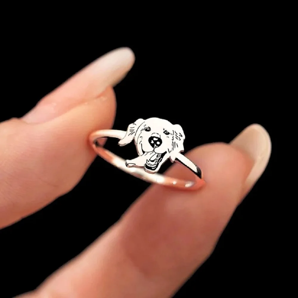 Sipuris Personalisierter Haustier-Fotoring für Frauen, Edelstahl, personalisierter Hunde- und Katzen-Gedenk-Modeschmuck, Geschenke für Tierliebhaber – Detail 5