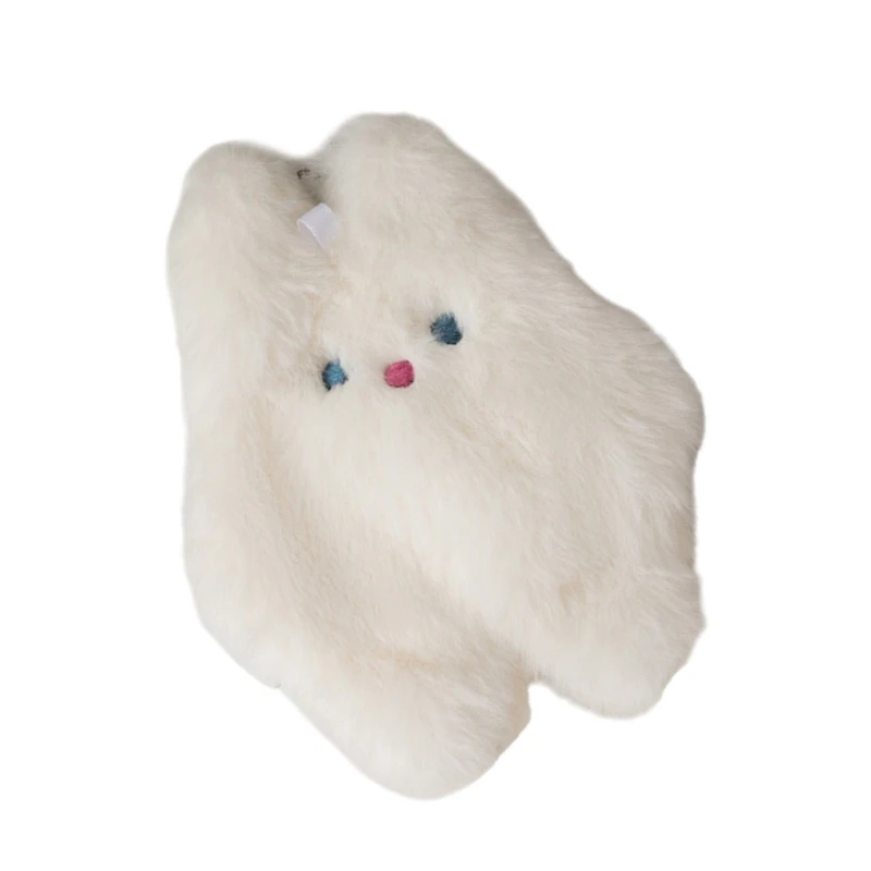 rangement toilette lapin mignon, portefeuille en fourrure, sacs maquillage en peluche douce pour filles