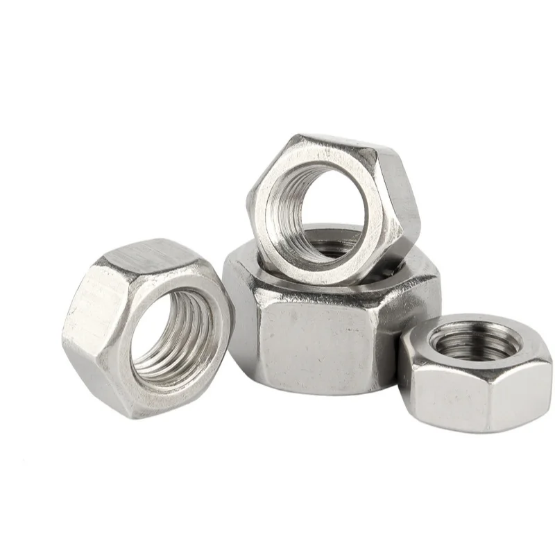 DIN934 M5 M6 M8 M10 M12 M14 M16 M18 M20 M22 M24 304 Stianless Steel Anti Lock Hex Hexagon Nuts Metric Thread Fasteners Nut