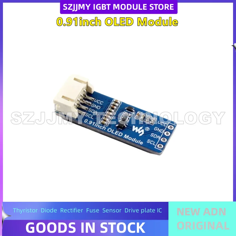 NUOVA scheda di espansione modulo OLED bianco da 0,91 pollici schermo LCD interfaccia I2C compatibile con Arduino/Raspberry Pi