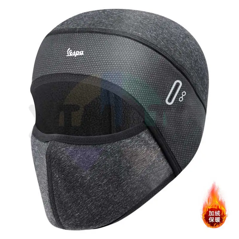 Topi hangat Balaclava sepeda motor, topi musim dingin termal masker wajah penuh hangat untuk vespa