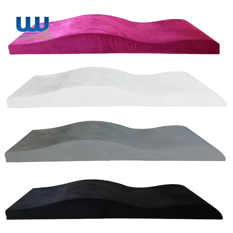 Wave Curved Massage Bed Foam Topper Thick Cushion with Removable Washable Cover