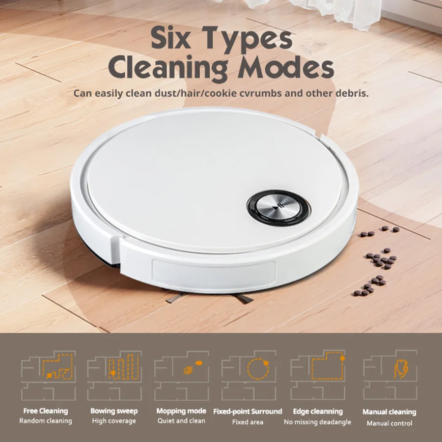 App &  Remote control vacuum sweeper home large robotic wet and dry with water tank sweep mop floor smart robot vaccum cleaner