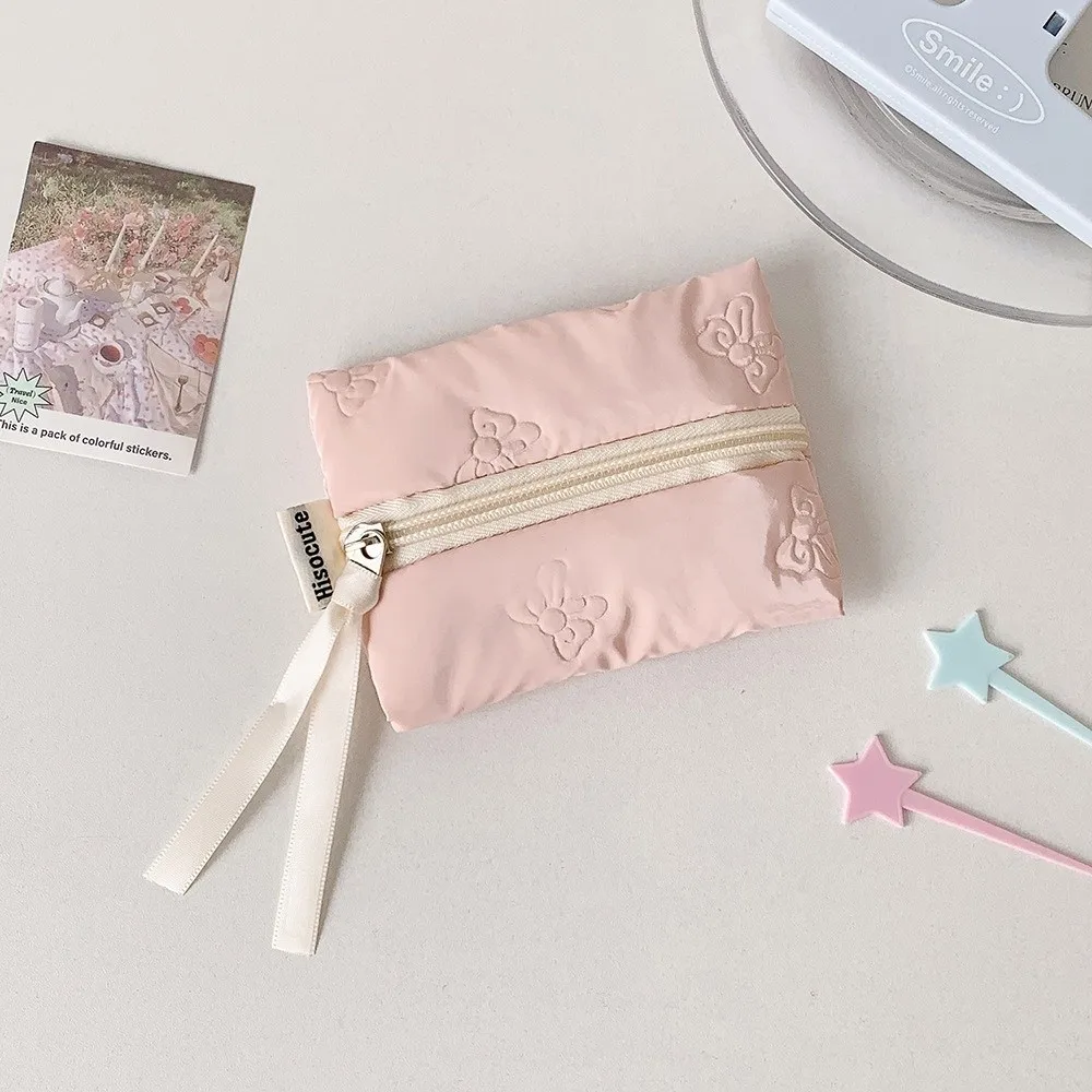 Einfache Fliege Geldbörse Tragbare Mini Datenkabel Aufbewahrungstasche Große Kapazität Lippenstift Aufbewahrungstasche Studenten