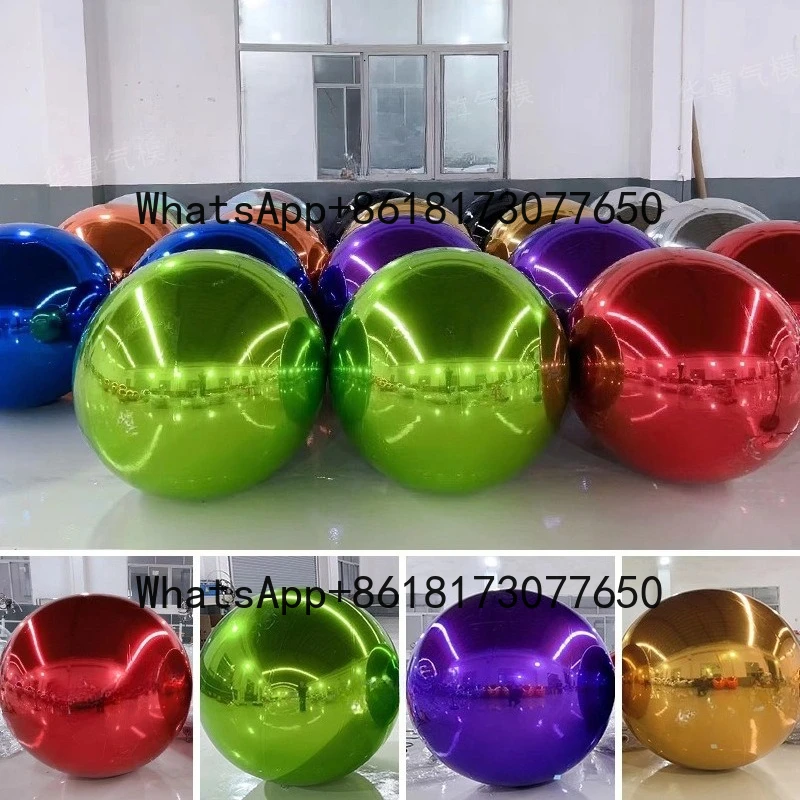 

Shopping Mall Meichen Laser Reflective Colorful Ball Wholesale Stage Bar Wedding Decoration Color Inflatable Mirror Ball