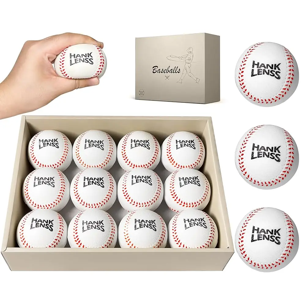 

Мягкие бейсбольные мячи для детей - набор из 12 тренировочных мячей для начинающих