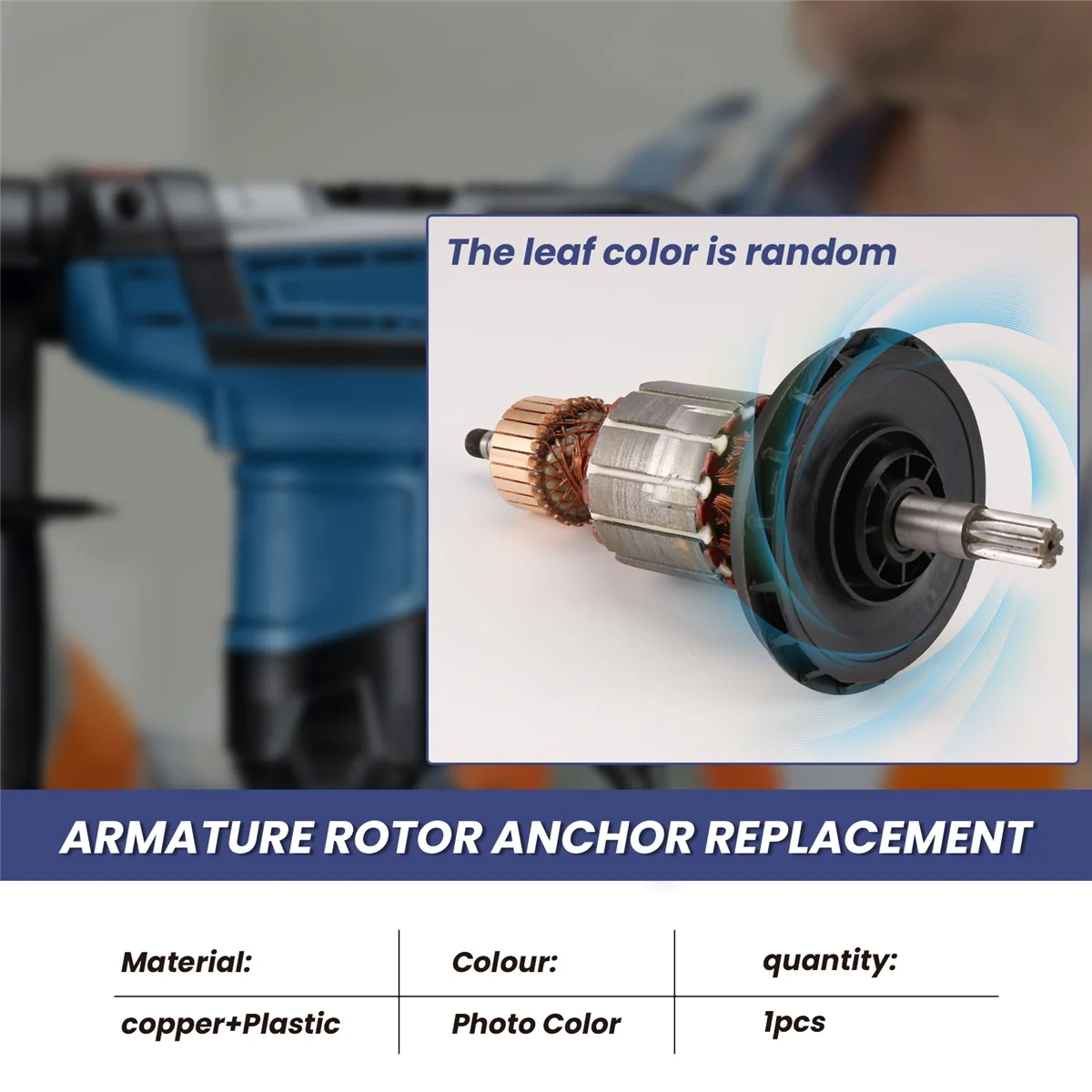 MSOR AC220-240V Armature Rotor Anchor Replacement for BOSCH Rotary Hammer GBH5-40 GBH5-40DE GBH5-40DCE GSH5E GSH5CE