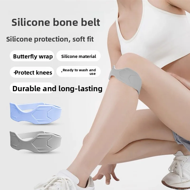 

Silicone Patella Tendon Knee Straps Knee Support Fixed Protection Patella Knee Strap Highly Elastic Flexible For Activiti