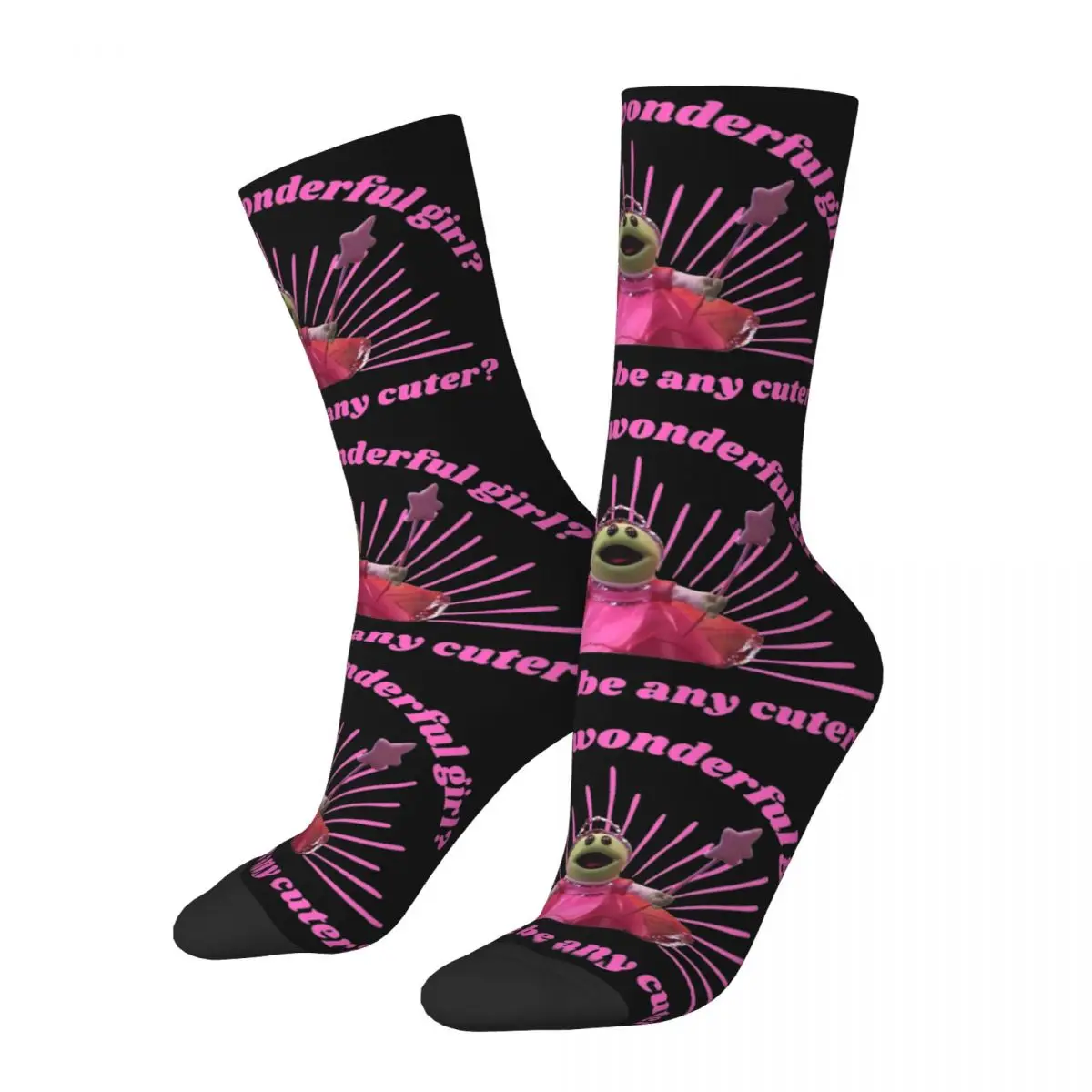 

Colorful Nanalan Who's That Wonderful Girl Basketball Socks Could She Be Any Cuter Polyester Crew Socks for Unisex Breathable