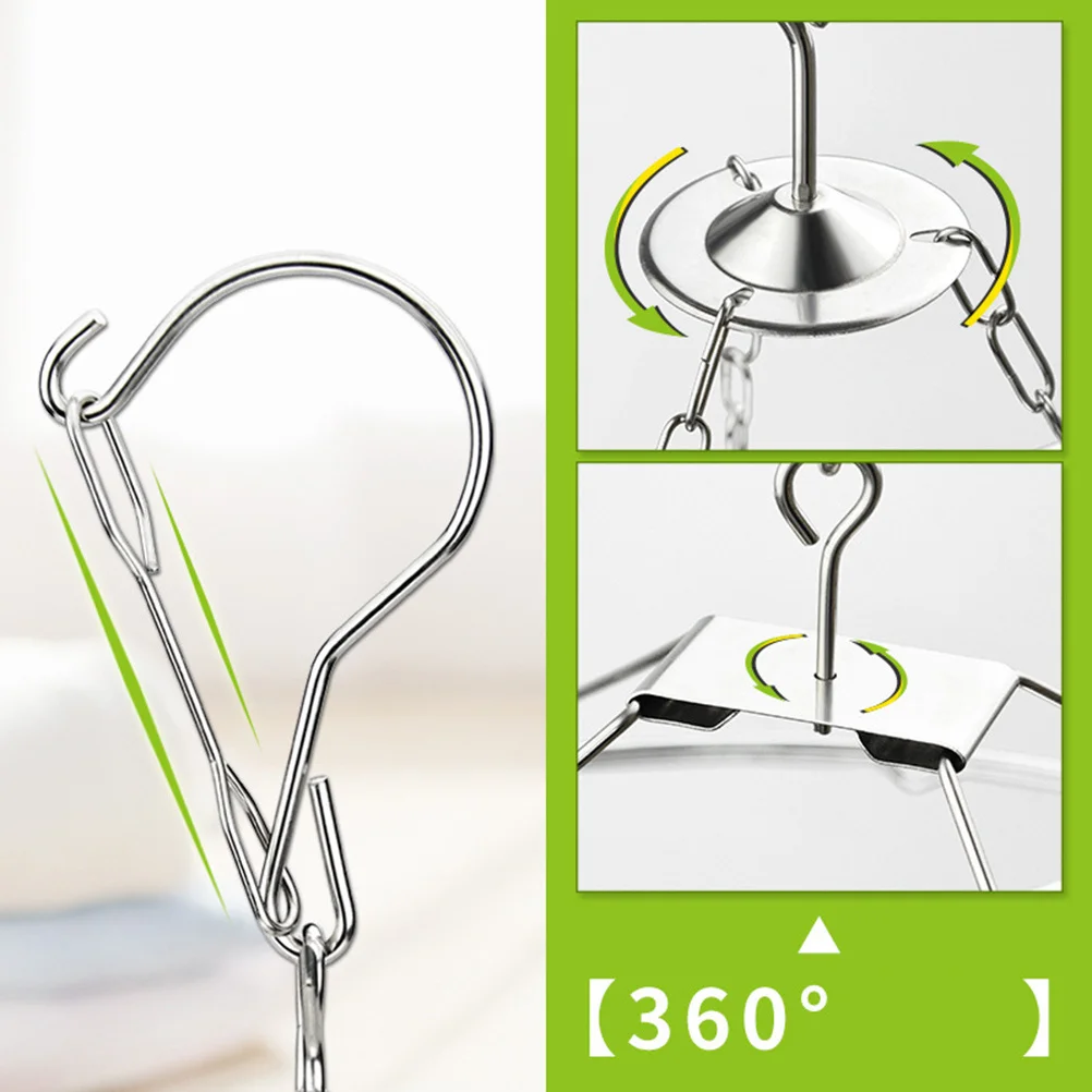 

Five-star Sock Stand Clothespin Hook Drying Rack Bra Panties Socks Racks Stainless Steel
