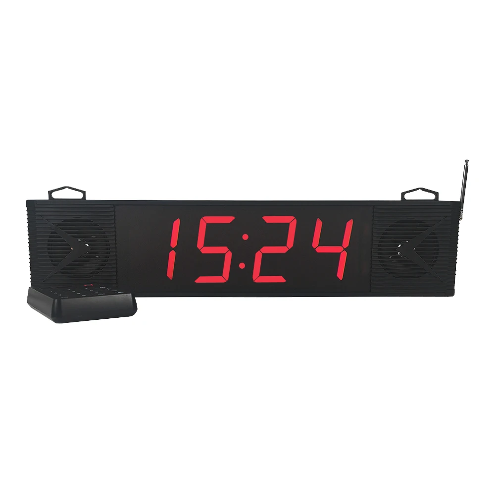 Wireless 4-Digit LED Display Queue Calling System Loud Voice Broadcast Pager Restaurant Hospital Bank Management Hotel Clinic