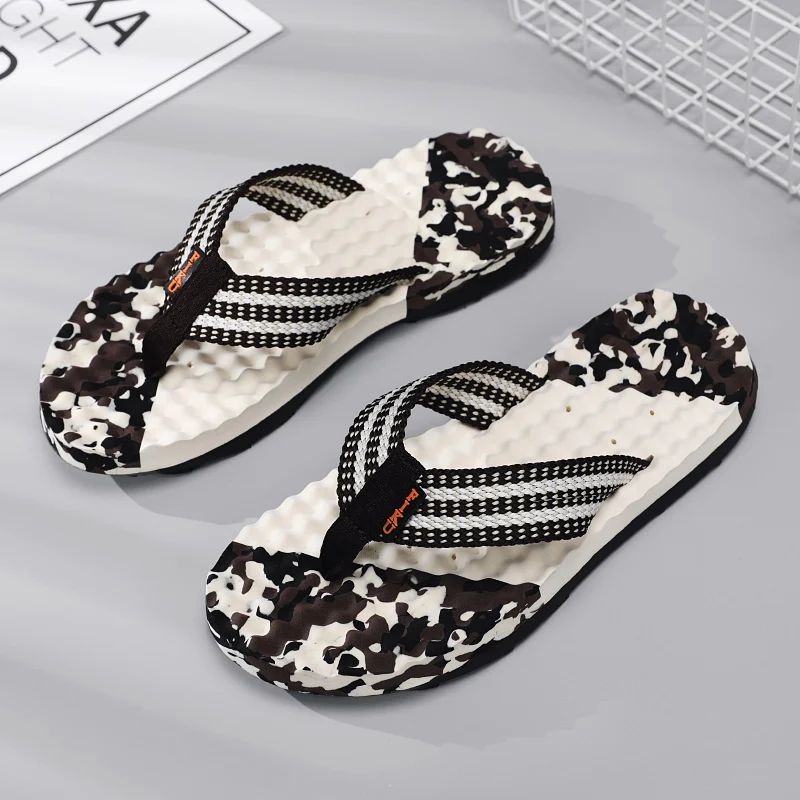 Big Size 37-47 Summer Beach Shoes for Men Camouflage Designer Flip Flop Tênis Masculino Home Cool Slippers Boy Free Shipping