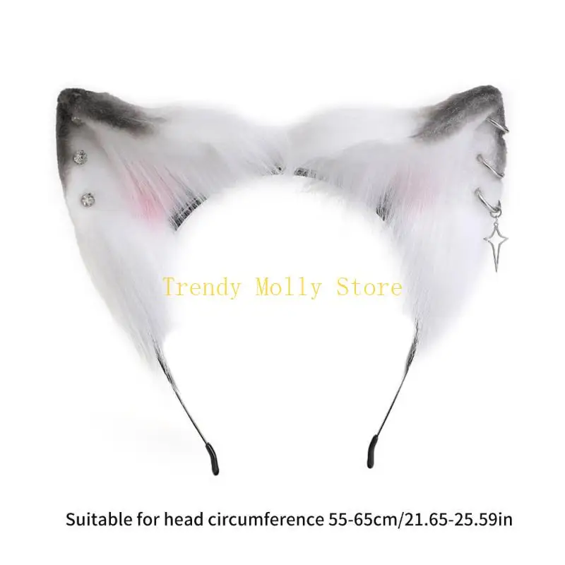 N5kb anime anime artesanal props gato orelhas halloween festo role bandeira na cabeça