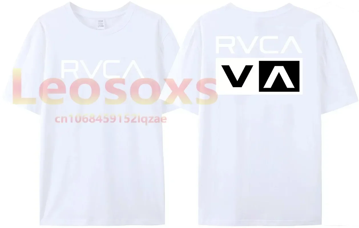 

2024 Hot Selling Summer T-Shirt RVCA VA Men's 100% Cotton Comfortable Best Casual Women's Short Sleeve Gift