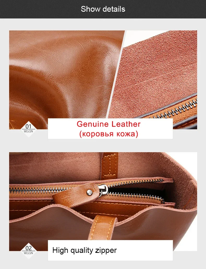 2024 büro Hand Schulter Taschen Für Frauen Tote Kuh Leder Tasche Damen Echtes Leder Handtaschen Große Frauen Tasche Große Vintage Weibliche – Detail 21