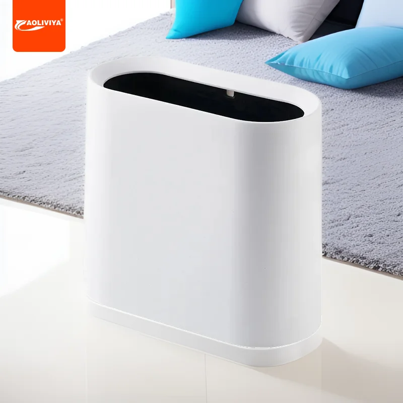 

Официальная незакрытая угловая мусорная корзина Aoliviya для ванной комнаты, кухни и спальни, узкий зазор для гостиной