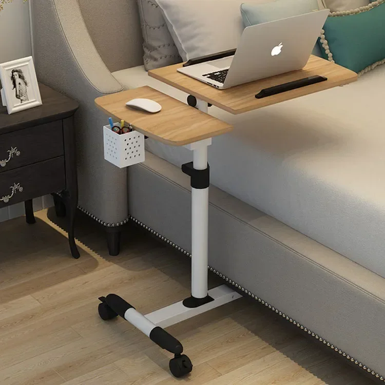 Portable Computer Table Adjustable Rotate Laptop Desk Bed Study Table Lifted Standing Desk with Pen Holder Large 69*40cm