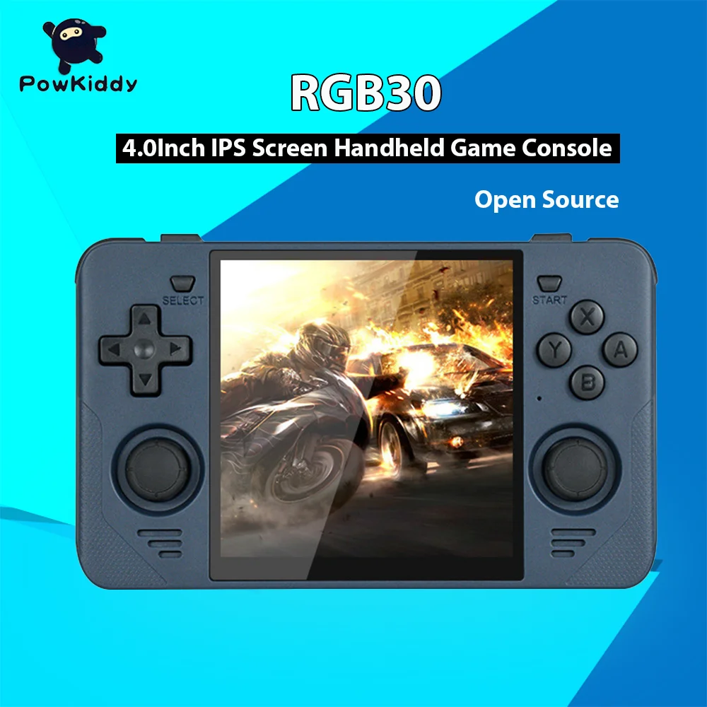 

Powkiddy RGB30 RK3566 Retro Handheld Game Console 5G Wifi Simulators 256G 30000Games Installed HD Output Video Game Console