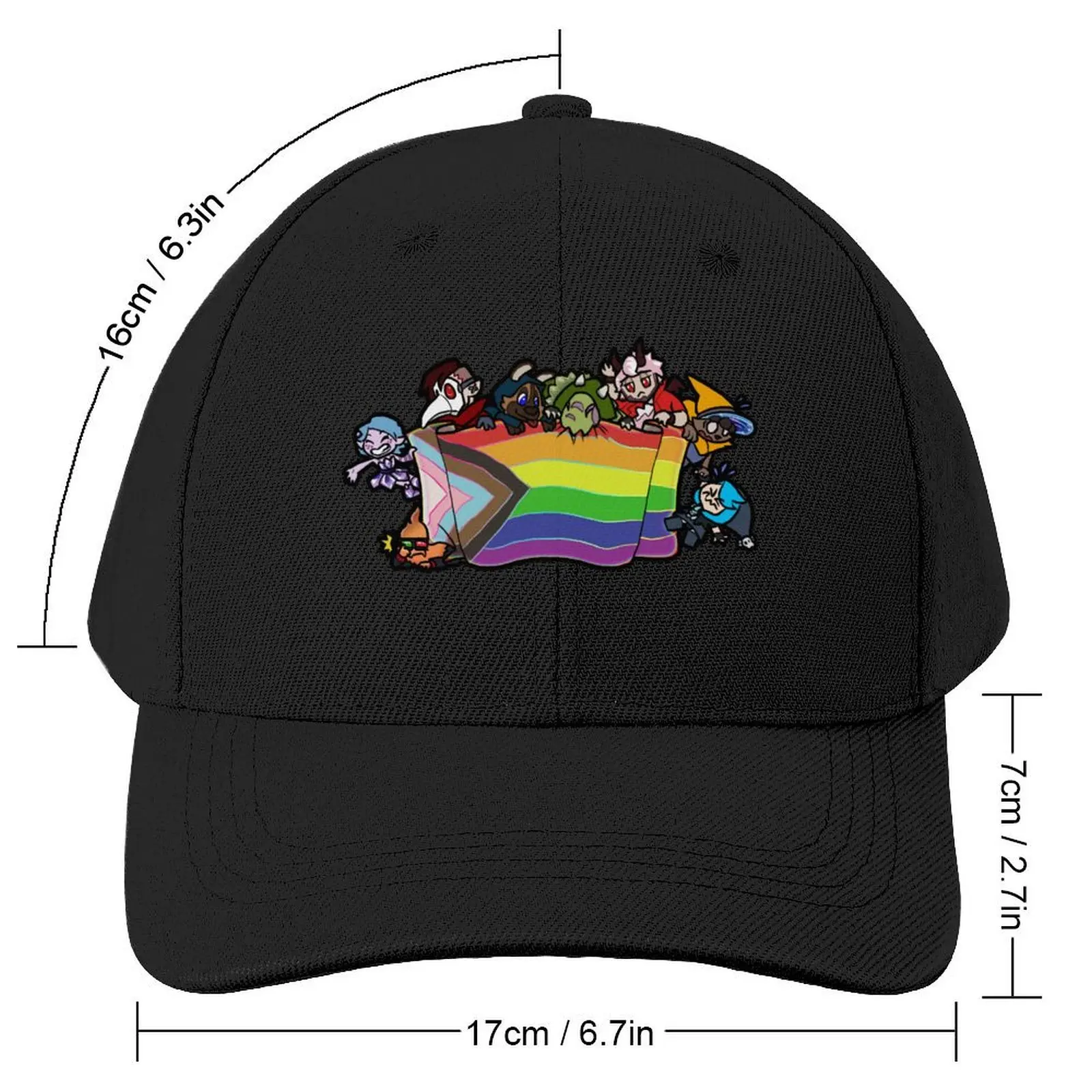 4 Hit Combo Pride Flag Stickers Baseball Cap Thermal Visor Hat Luxury Brand Beach Men Caps Women's