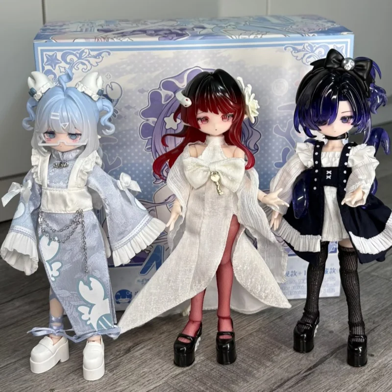 BJD 인형 블라인드 박스 코메프리 라이스 스위트 오션 젬 8분 모바일 인형 트렌디한 놀이로 변신 가능