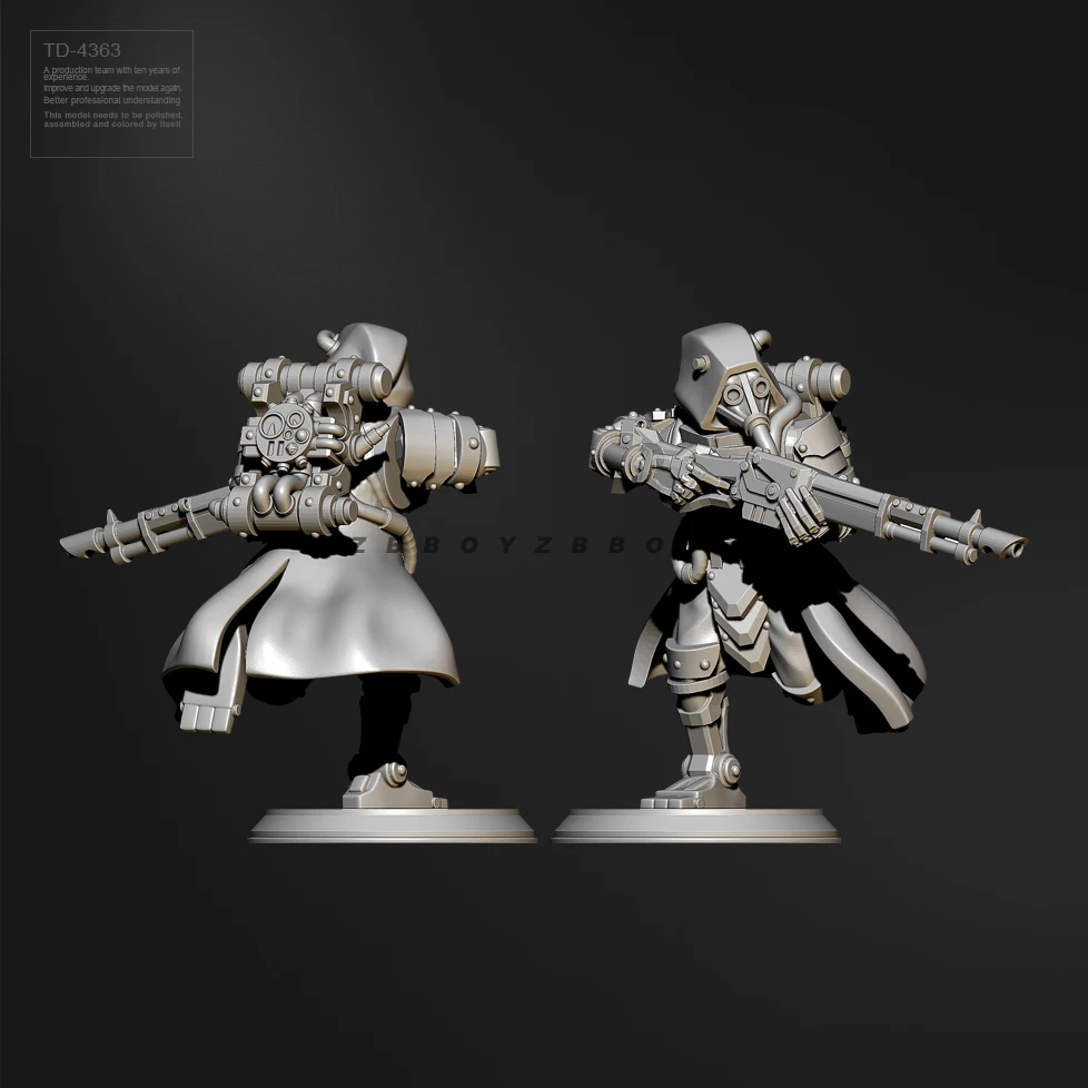 38mm Resin Soldier model kits figure colorless and self-assembled （3D Printing ） TD-4363