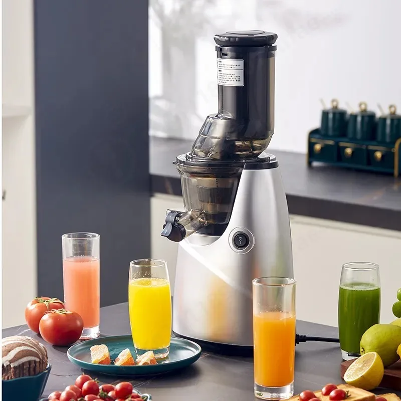 Large Diameter Slow Speed Juicer Multi Functional Juice Residue Separation Automatic Fruit Juice Machine for Household Use