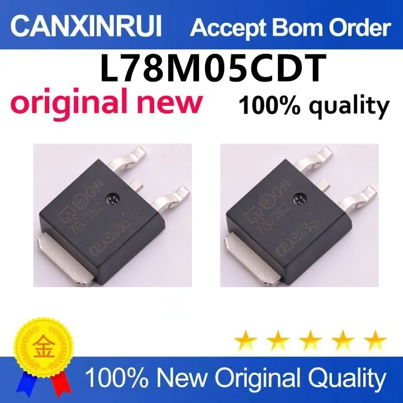 （5pcs-10pcs）Original genuine patch L78M05CDT-TR TO-252-2 chip fixed linear regulator