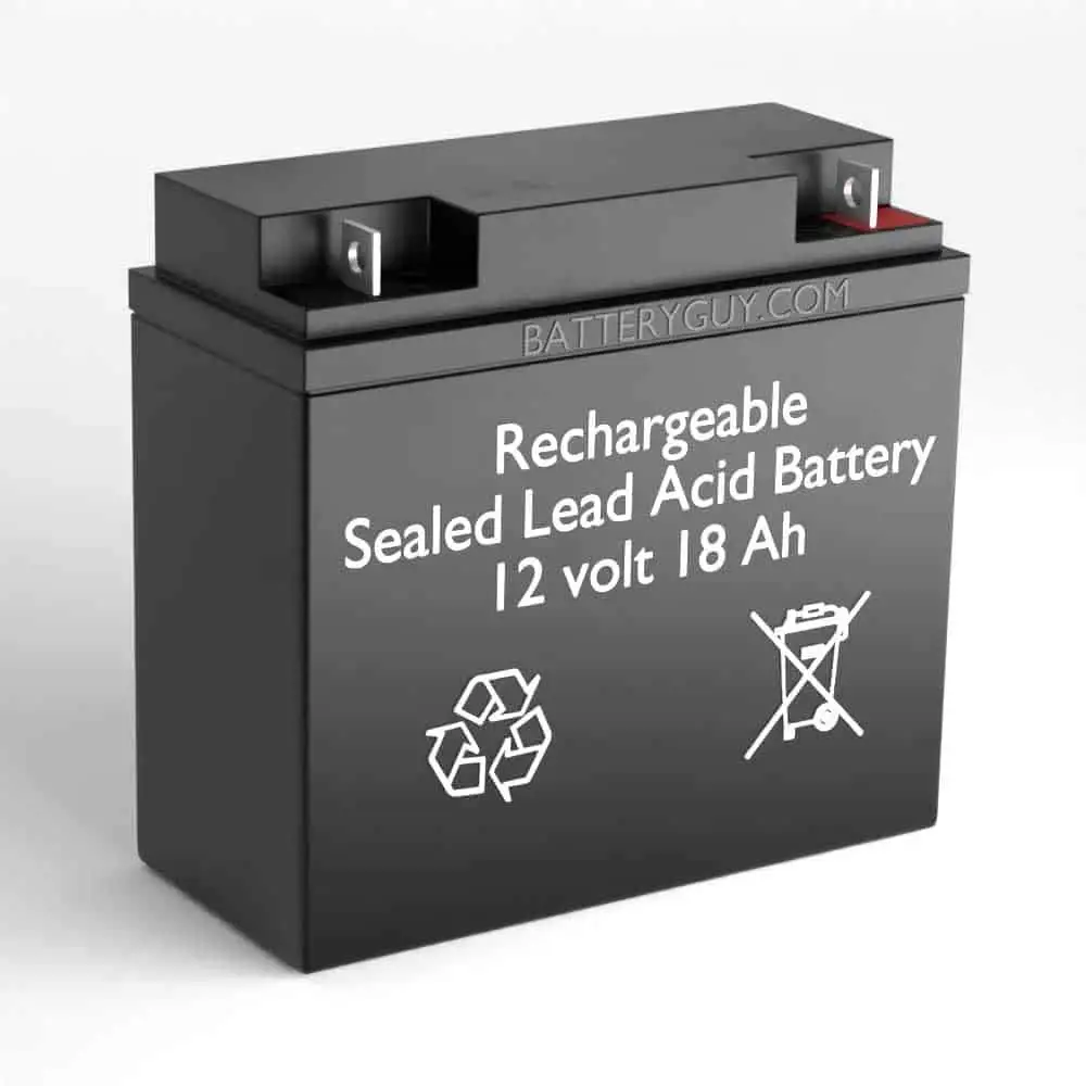 12V 18Ah SLA Rechargeable Replacement Battery for 4-Wheel Mobility Scooter, Qty 2, Customized