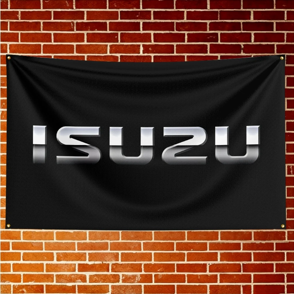 Custom Isuzu Flag Premium Soft Banner Wall Hanging Tapestry For In&Outdoor Holiday Celebration Themed Event Home Decor