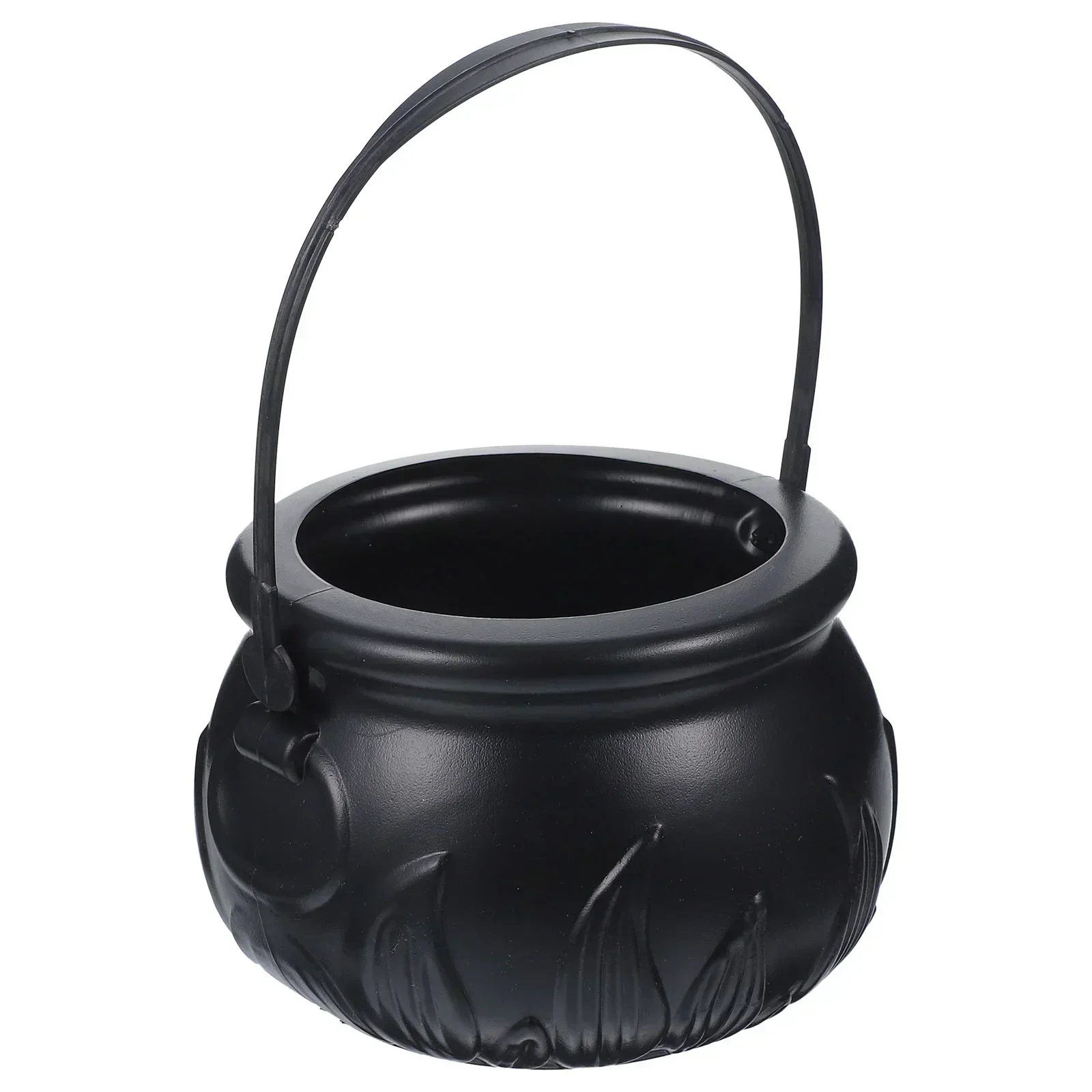 Candy Cauldron Halloween Bucket Witch Basket Plastic Treat Black Pot Bowl Kettle Trick Pumpkin Holder Or Goodie Photo Costume