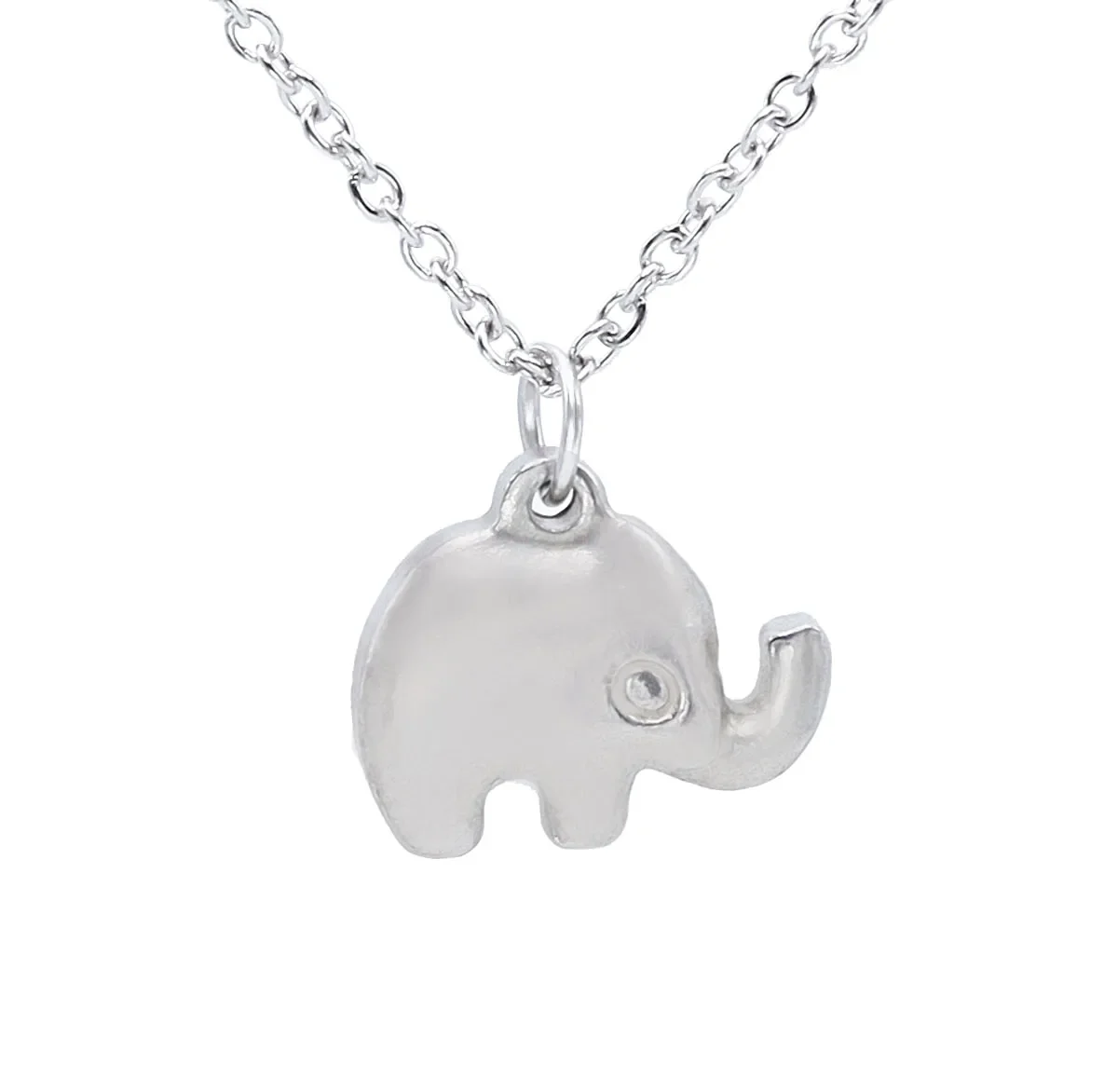 Fine charms  Sterling Silver Pretty elephant pendant Necklace For Women fashion Wedding accessories party Jewelry gifts