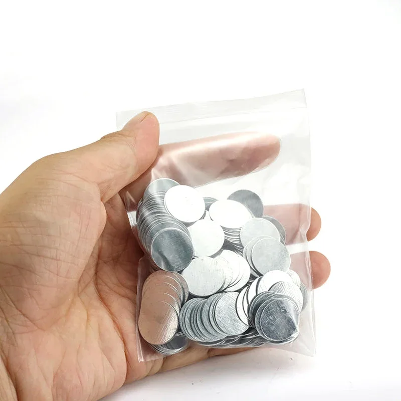 100Pcs/lot Ultra-thin Round Iron Sheet Galvanized Sheet Iron Paste Rectangular Small Suction Iron Sheet DIY Handmade Make - Image 6